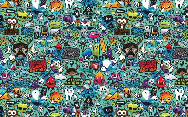 много рисунков