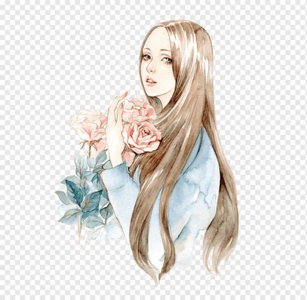 девушка рисунки