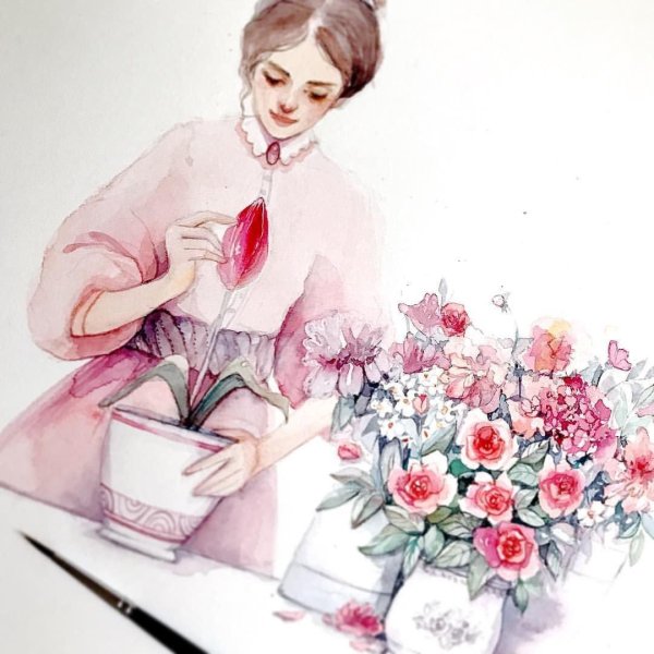 художник катя михайлина акварели