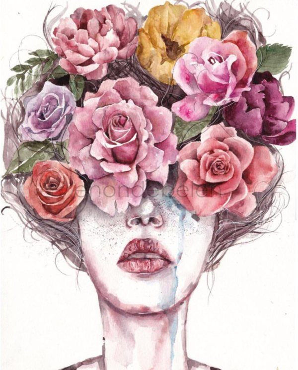 акварельные портреты