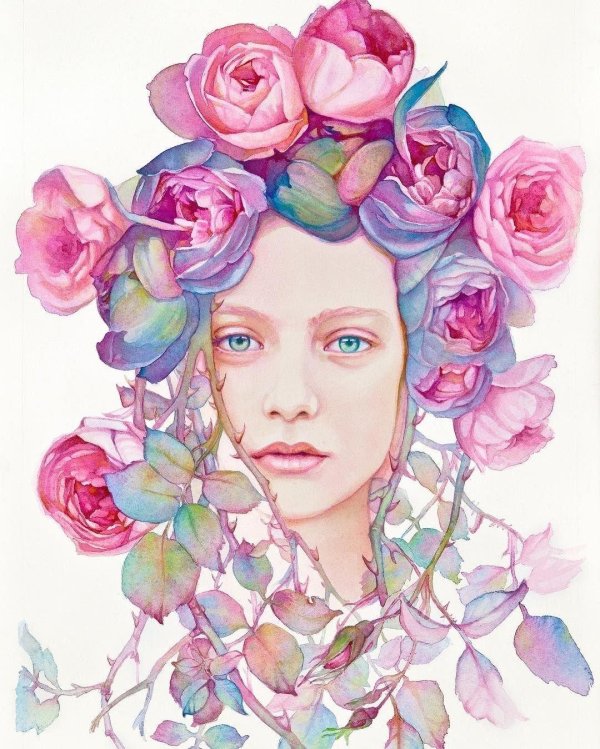 irina akvarel портреты