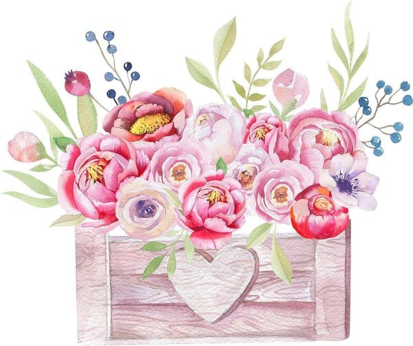 открытки нарисованные акварелью