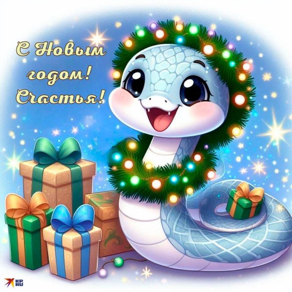 с новым годом змеи