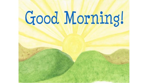 good morning рисунок