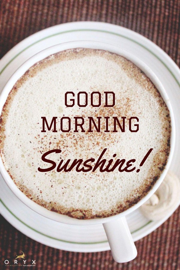 good morning перевод