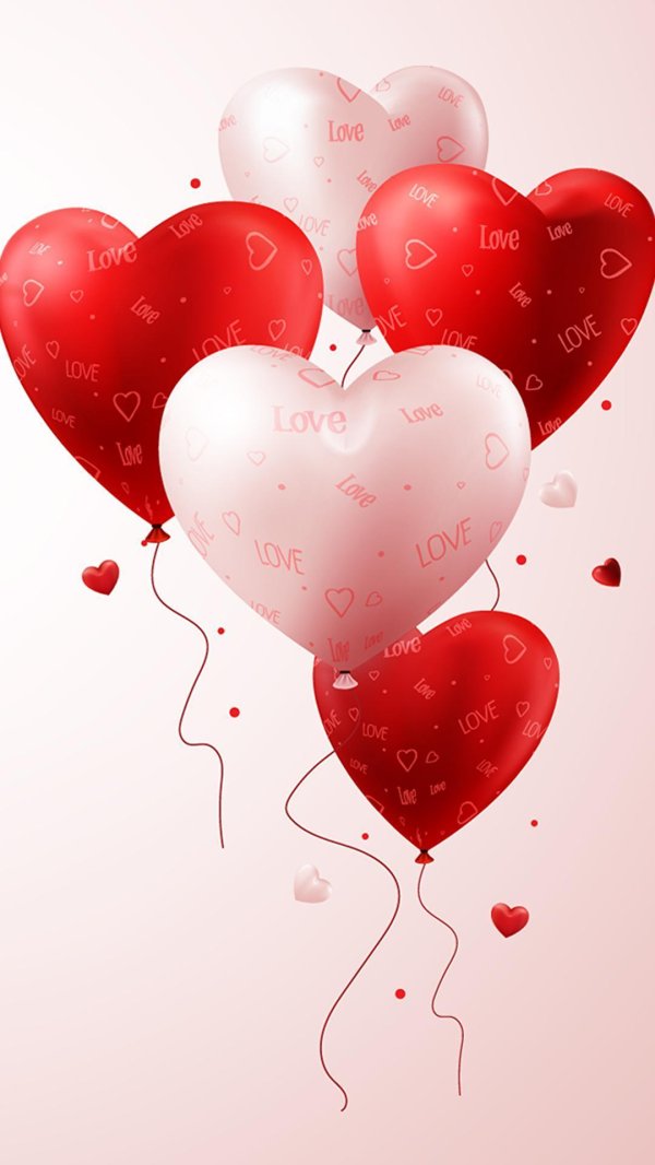 шарики сердечки