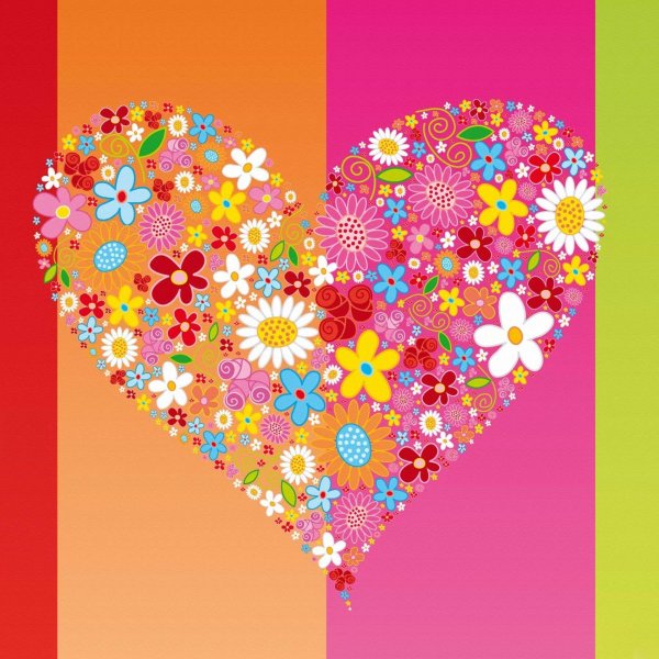 яркое сердечко