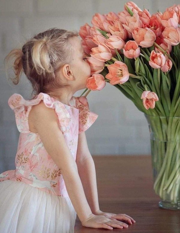 фотосессия с тюльпанами