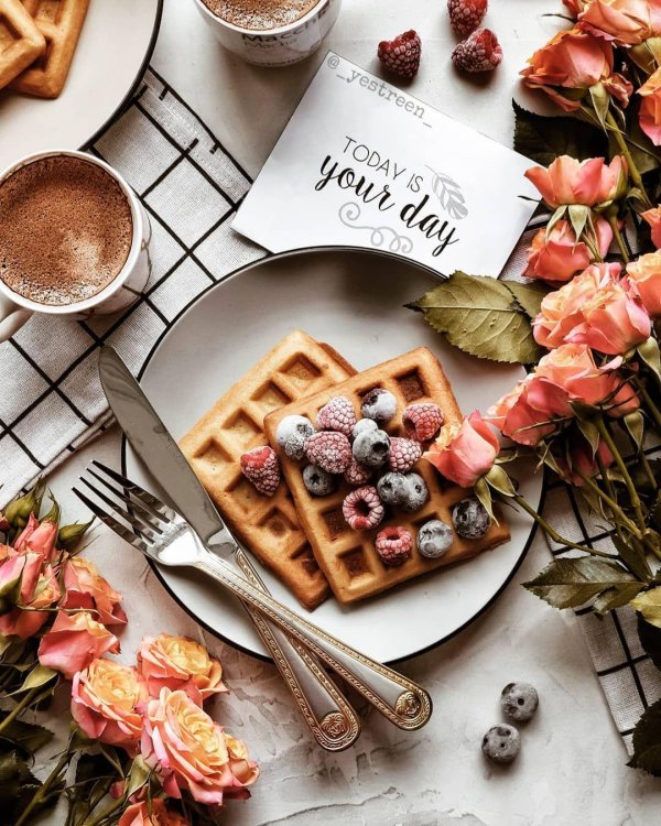 стильный завтрак