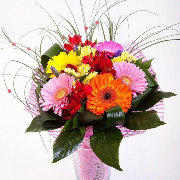 букет гербер