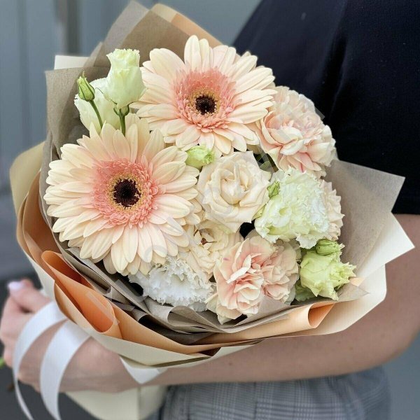 букет с герберами