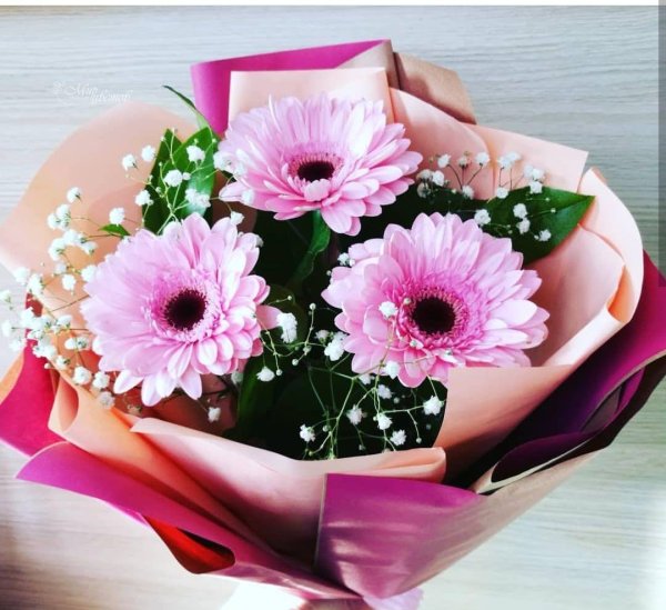 букет гербер