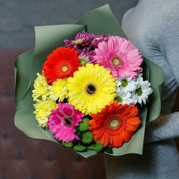 букет гербер