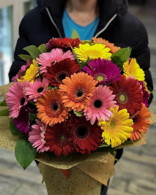 монобукет гербер