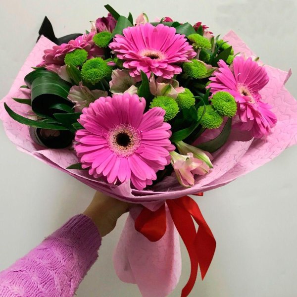 букет гербер