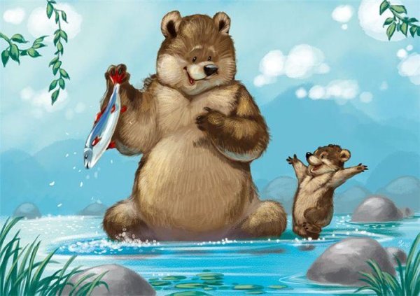 медведь иллюстрация