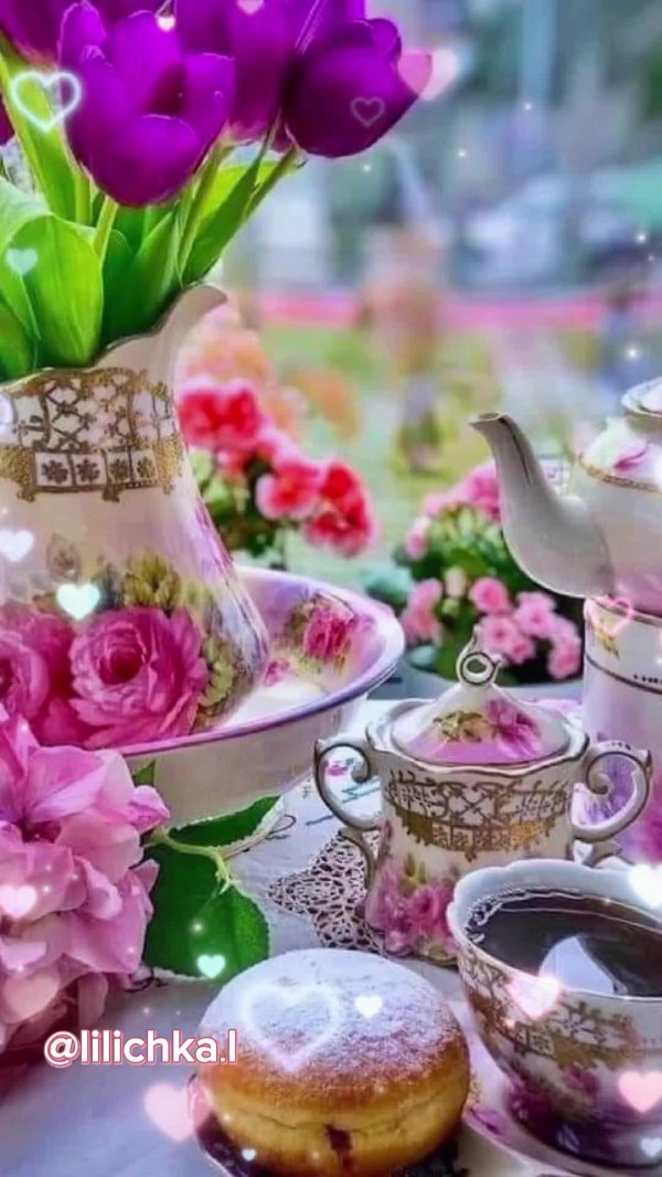 весеннее чаепитие