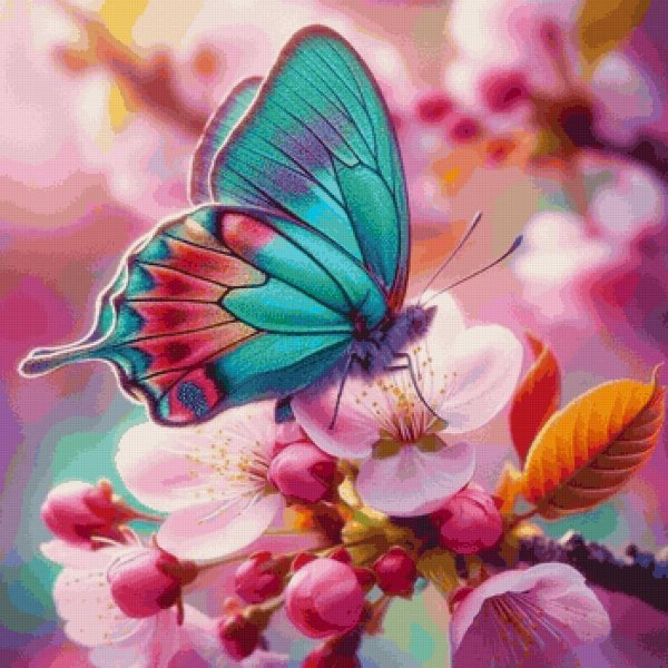 вышивка бабочка