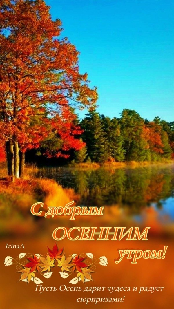 с добрым утром осенняя природа