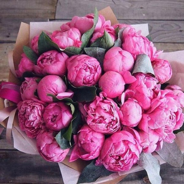 букет цветов пионов