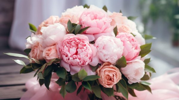 красивые букеты пионов