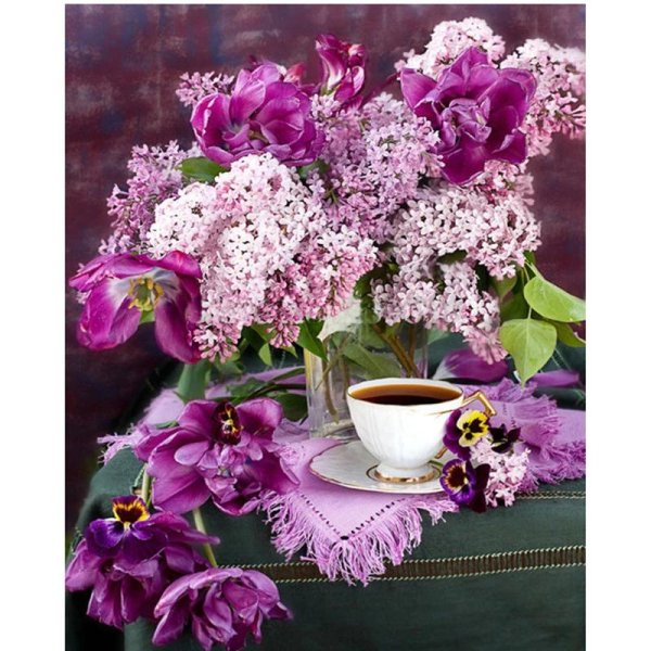 сирень натюрморт