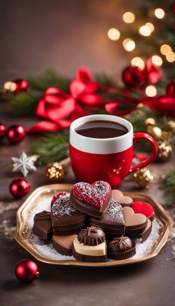 шоколадное сердце