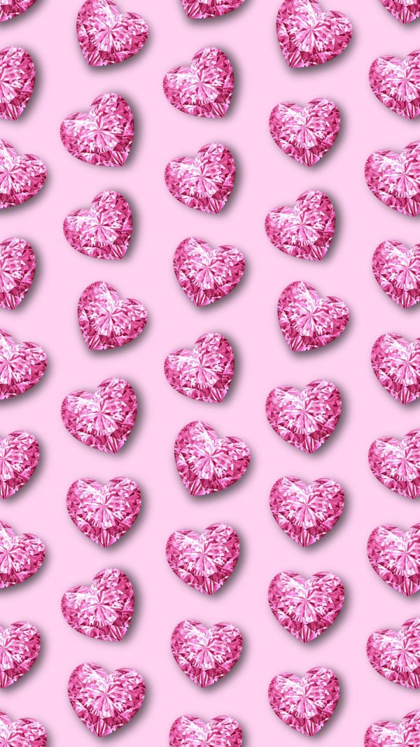 сердечки розовые