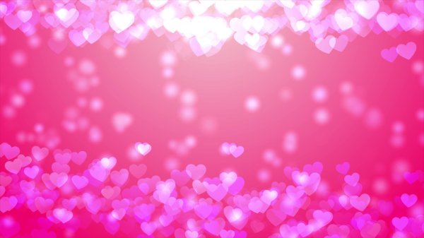 фон сердечек