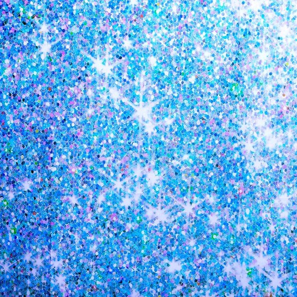 голубые блестки