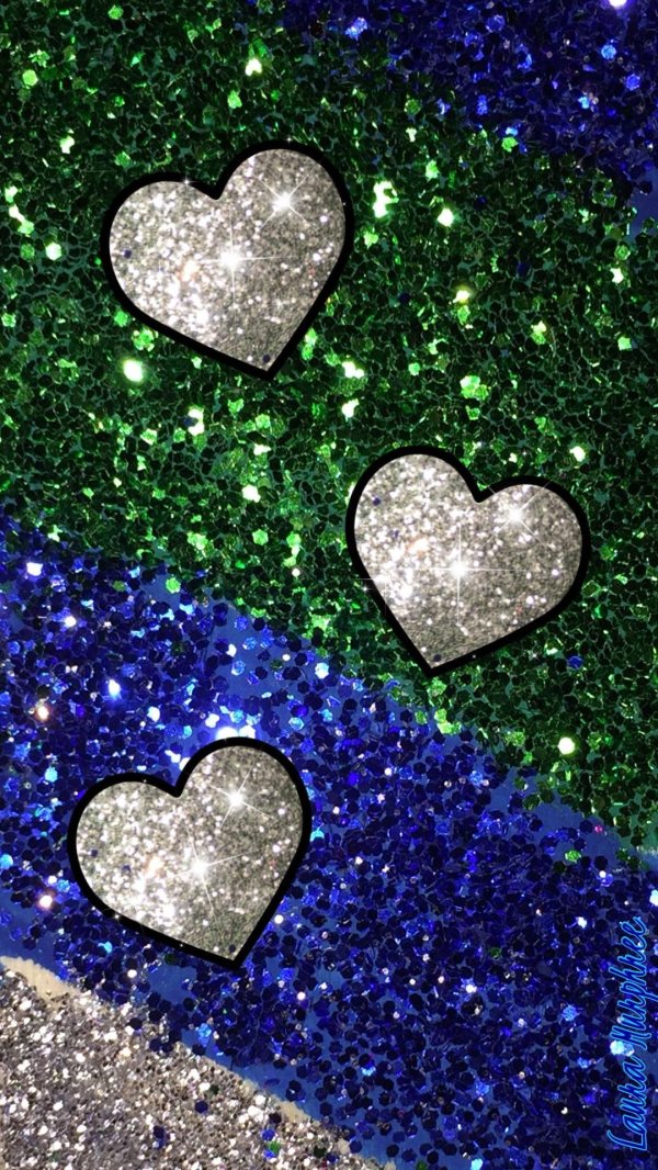 glitter heart