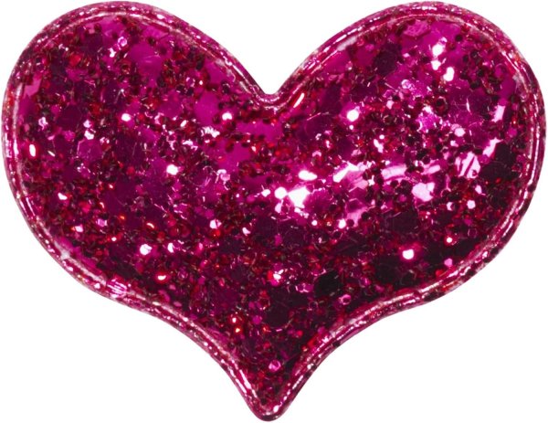 сердечко блестящее