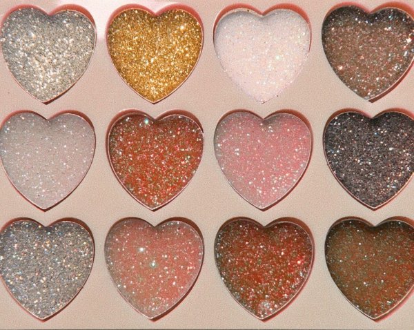 блестки розовые