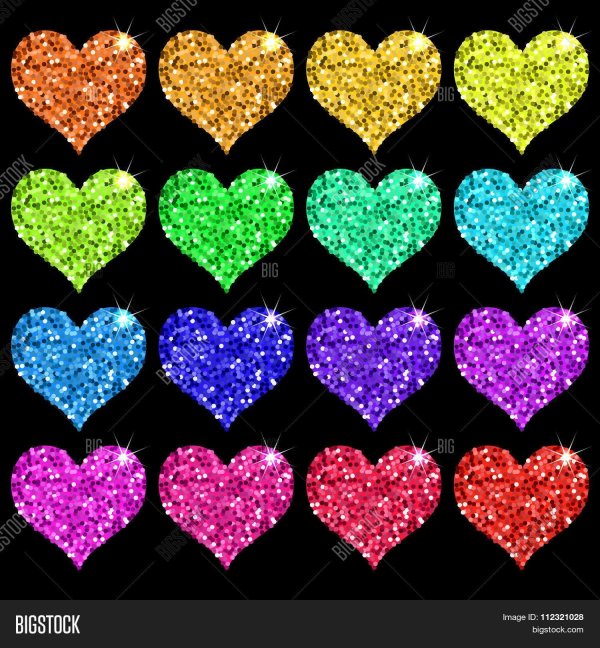 блестящее сердце