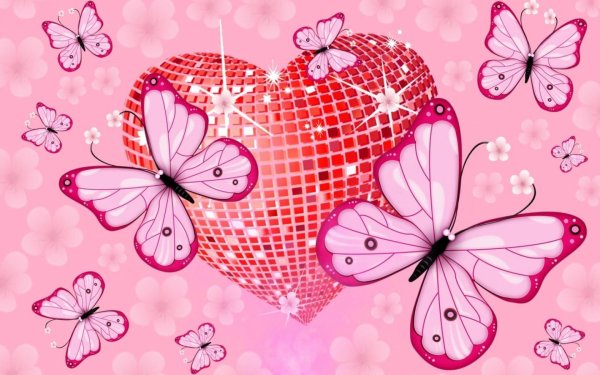 розовая бабочка