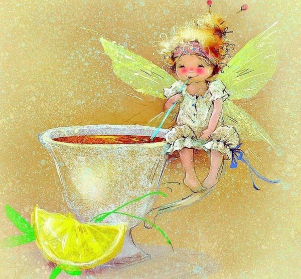 чайная фея вышивка