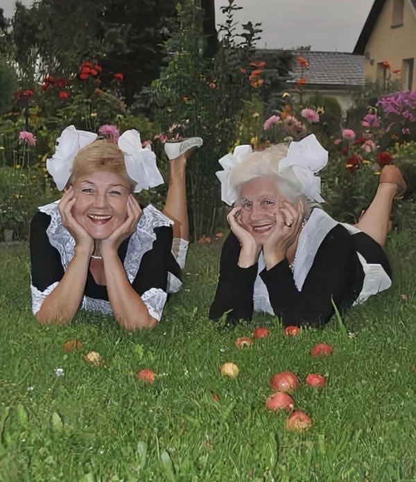 бабушки подружки