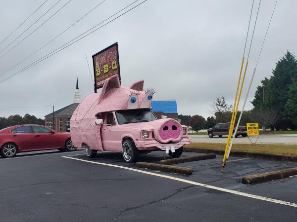 автомобиль свинья