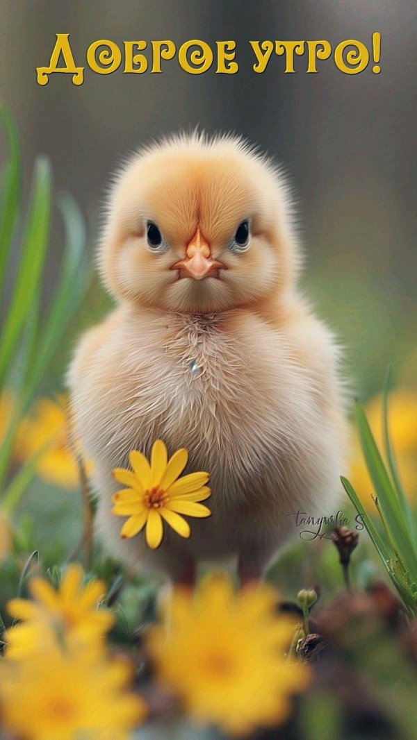 желтые цыплята