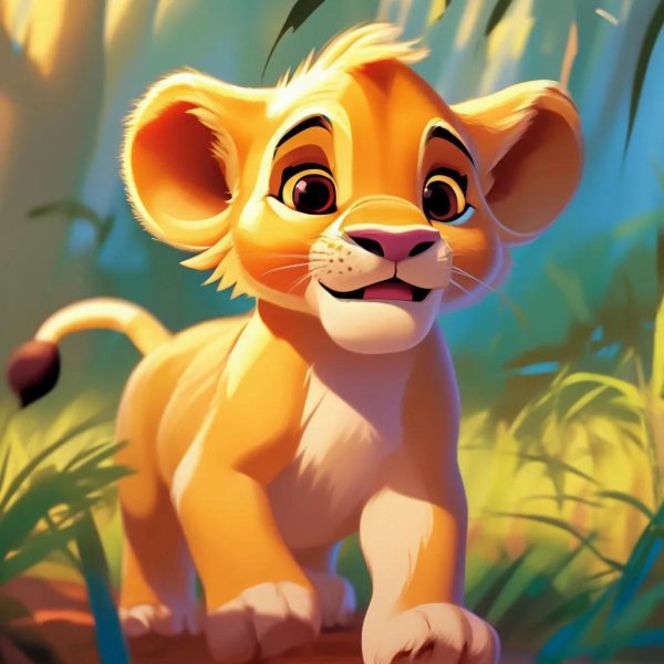 мультяшный львенок