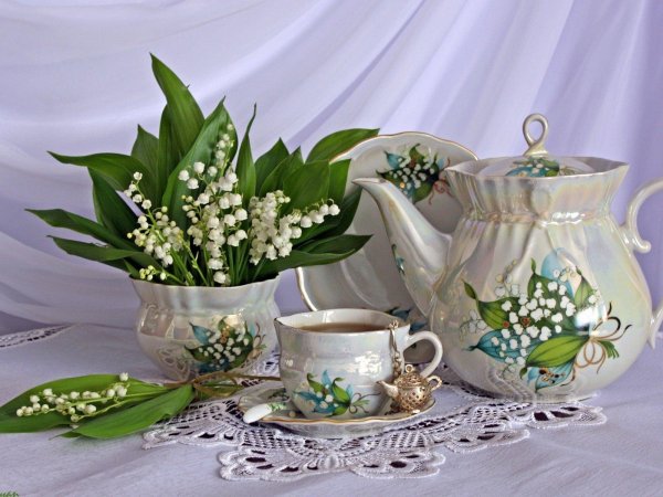 пожелания с добрым утром с ландышами