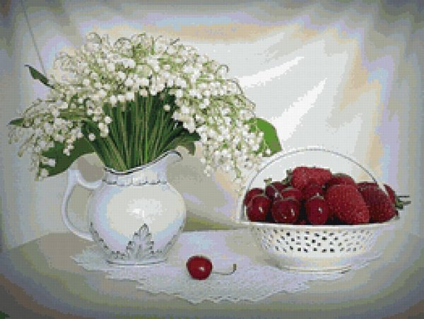 натюрморт с ландышами