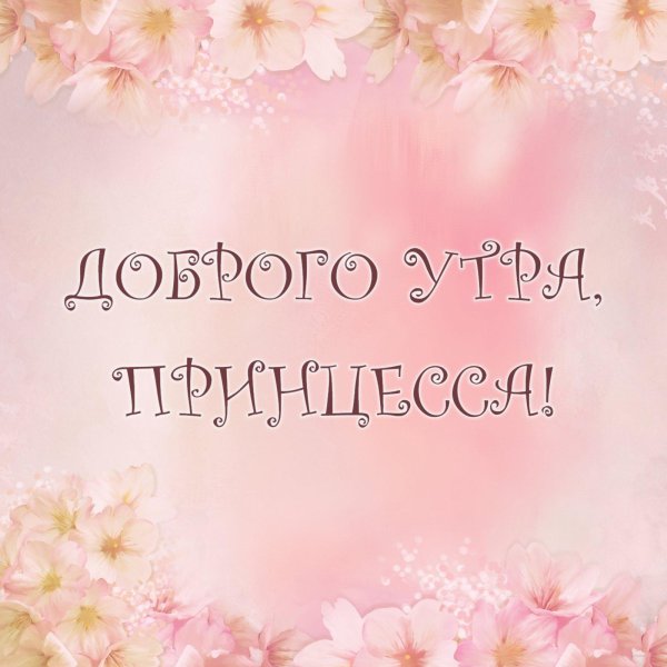 принцесса доброе утро