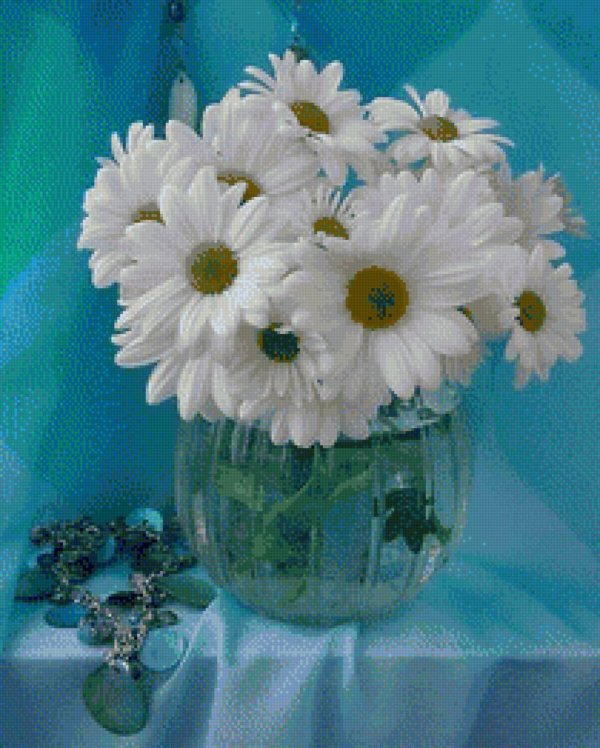 ромашка в вазе