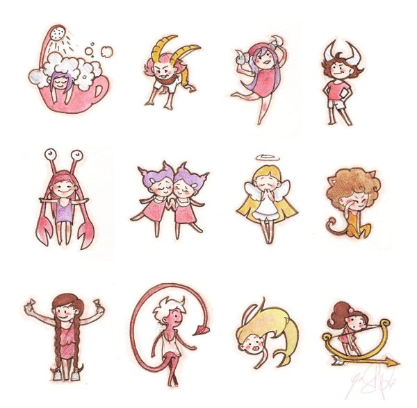 хуманизация знаков зодиака