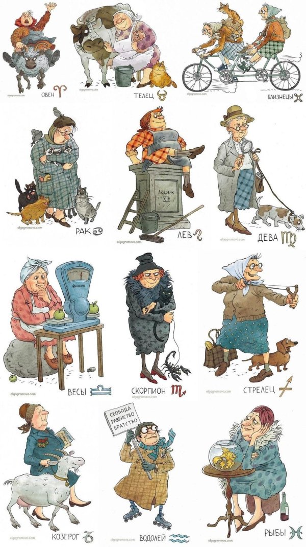 знаки зодиака смешные