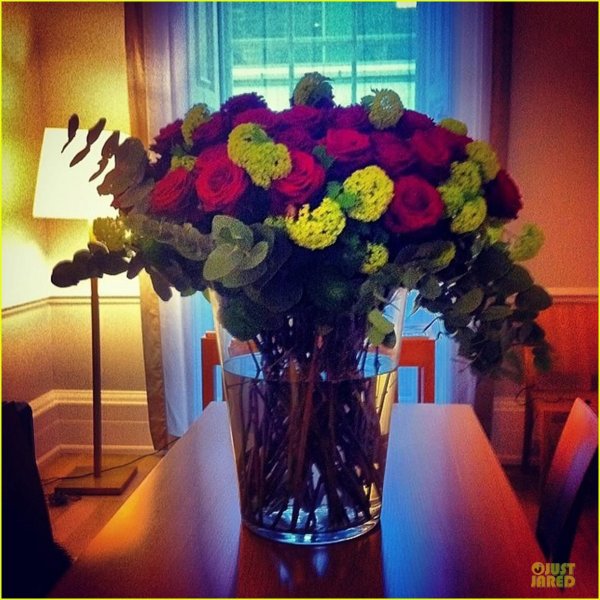 букет цветов в доме