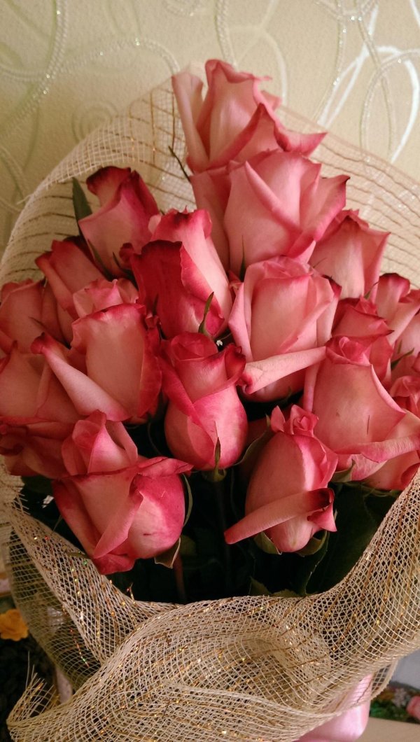 красивый букет дома