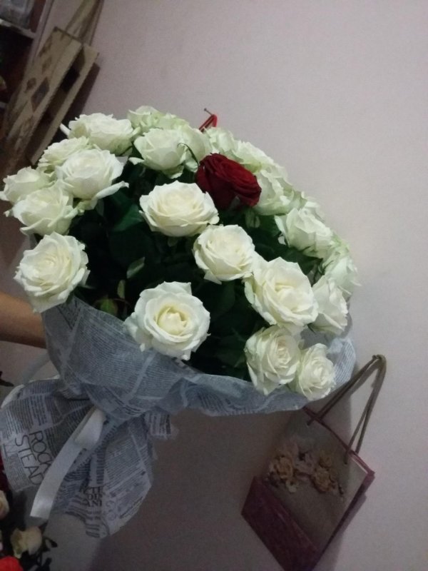 красивый букет дома