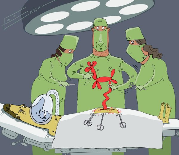 хирург карикатура